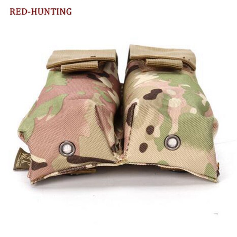 Airsoft Molle Double P90/UMP Military Magazine Pouch Coyote Tactical TAN BK CP ACU OD Woodland Camo - KiwisLove