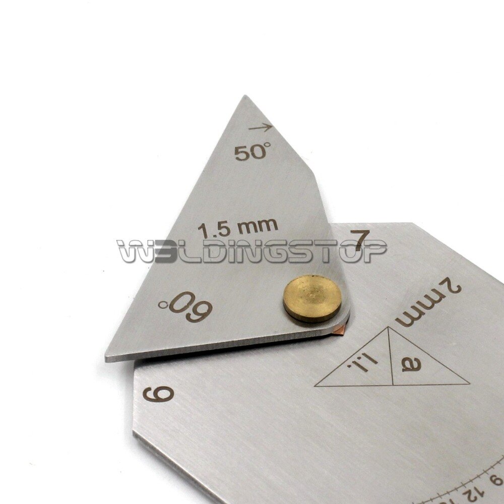 Square Welding Gage Weld Fillet Throat/leg Width Inspection Tool 50/60 Degree Bevel Angel Metric - KiwisLove