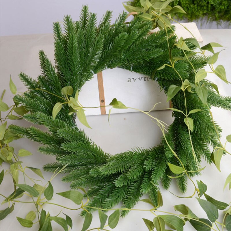 5 Pcs Artificial Plants Pine Branches Christmas Tree Accessories DIY New Year Party Decorations Xmas Ornaments Kids Gift A4520 - KiwisLove