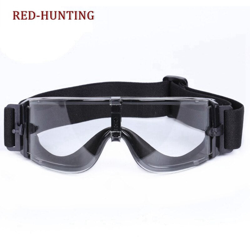2022 New Hiking Cycling Sun Glasses X800 Tactical Windproof Anti-frog Hunting Goggles 3 Color Lens - KiwisLove