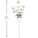 Artificial Leaves Branch Retro Green Silk Eucalyptus Leaf for Home Decor Wedding Plants Faux Fabric Foliage Room Decoration 68CM - KiwisLove