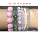 Natural Stone Colorful Morganite Dragon Vein Agates Loose Round Beads For Jewelry DIY Making Bracelet Accessories 15'' 6 8 10mm