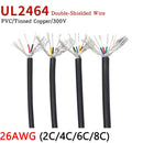 1M 26AWG UL2464 Shielded Cable 2 4 6 8 10 12 15 20 25 Cores PVC Insulated Channel Audio Headphone Copper Control Sheathed Wire - KiwisLove