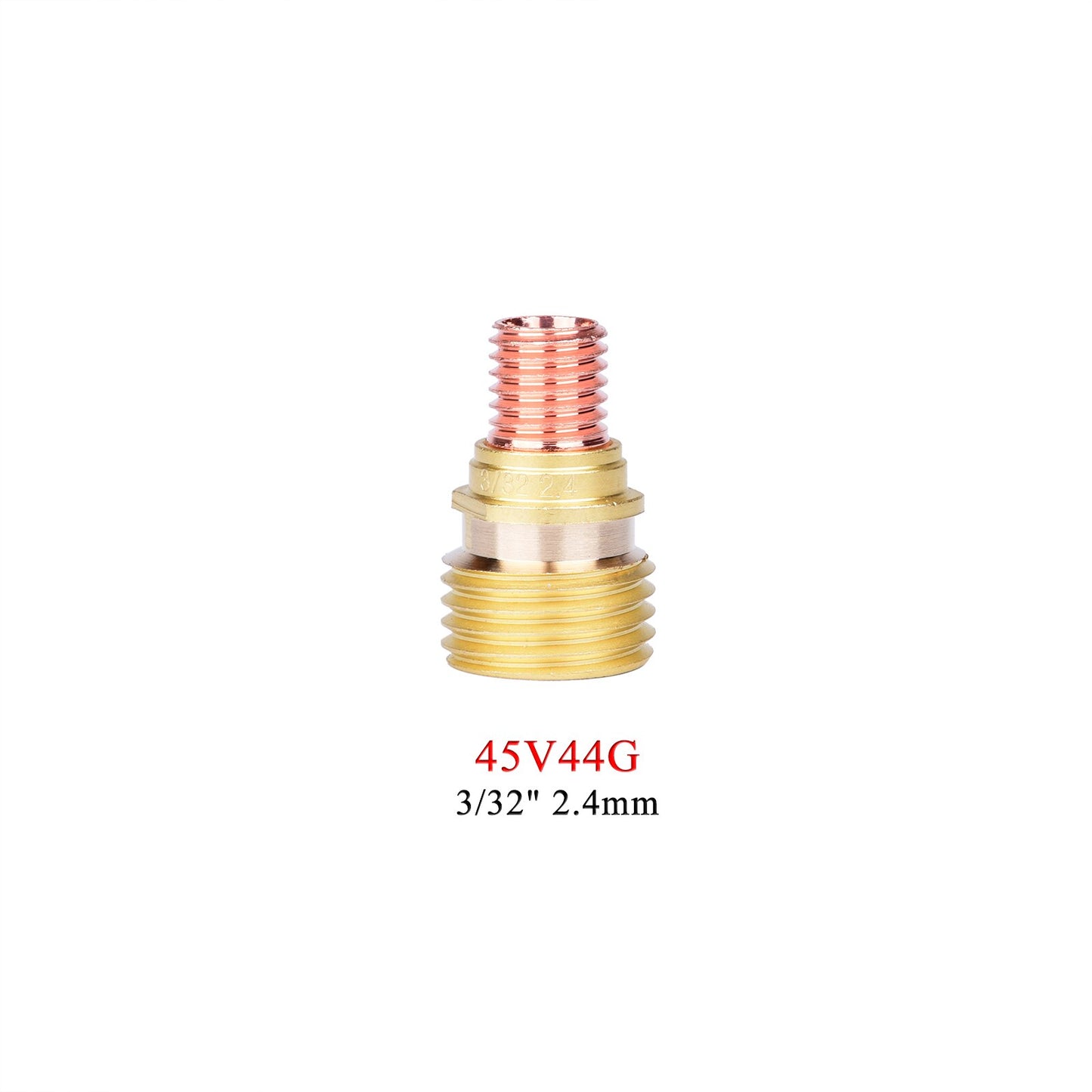 5/10Pcs 1.0/1.6/2.4/3.2mm TIG Gas Lens Collet Body 45V42G 45V43G 45V44G 45V45G For TIG WP9 20 25 High Temperature Glass Cup - KiwisLove