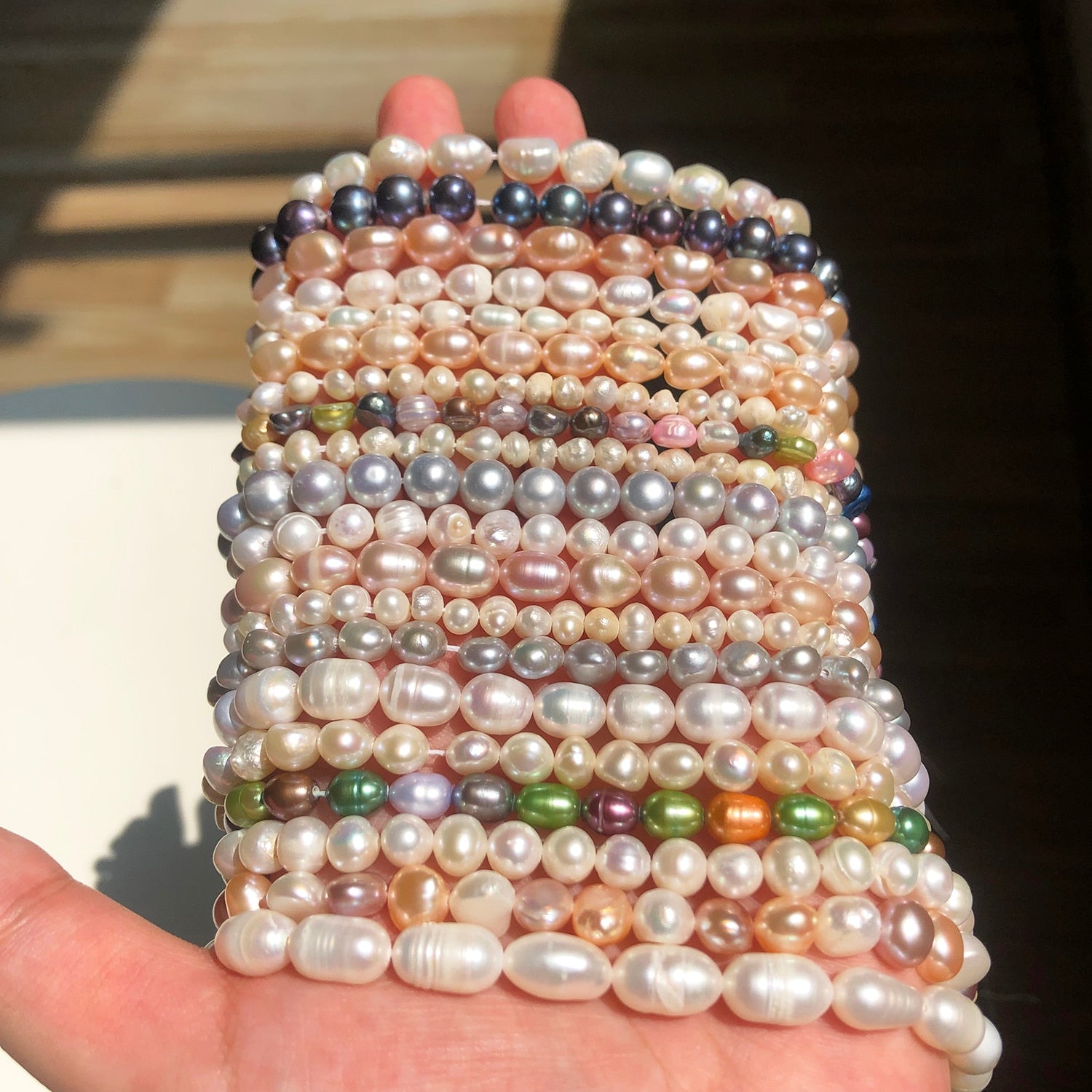 Real Natural Freshwater Pearl Irregular Cultured Small Pearls Punch Beads For Jewelry Making Diy Women's Necklace Bracelet - KiwisLove