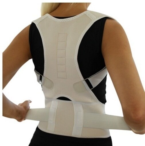 Top Adjustable Magnet Posture Corrector Back Corset Belt Straightener Brace Shoulder Corrector De Postura Braces Supports - KiwisLove