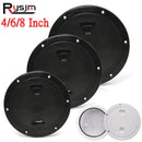 Non-slip 4/6/8 Inch Round Deck Cover Yacht Inspection Hole White Black Hatch Hand Hole Covers Inspection Work Cover Hatch - KiwisLove