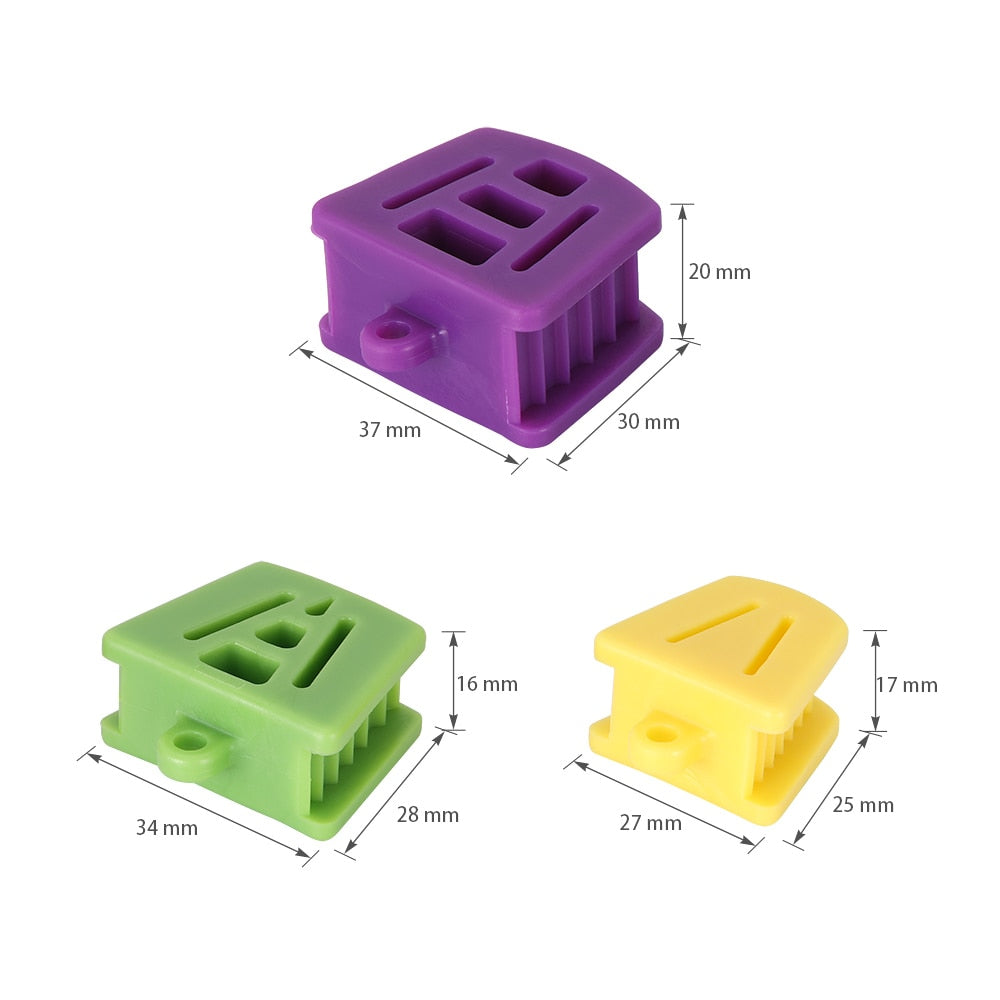 3 Pcs/S/ M/ L Dental Mouth Opener Occlusal Pad Teeth Prop Bite Rubber Retractor Latex - KiwisLove