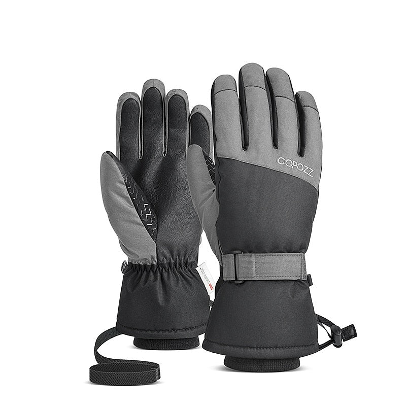 COPOZZ Men Women Ski Gloves Ultralight Waterproof Winter Warm Gloves Snowboard Gloves Motorcycle Riding Snow Windproof Gloves - KiwisLove