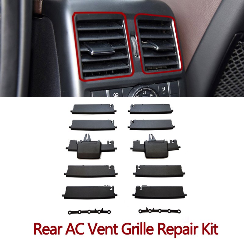 Car Rear AC Vent Grille Air Conditioning Outlet Tab Clip Repair Kit For Mercedes Benz W166 ML GL GLS GLE 2011-2018 1668300554 - KiwisLove