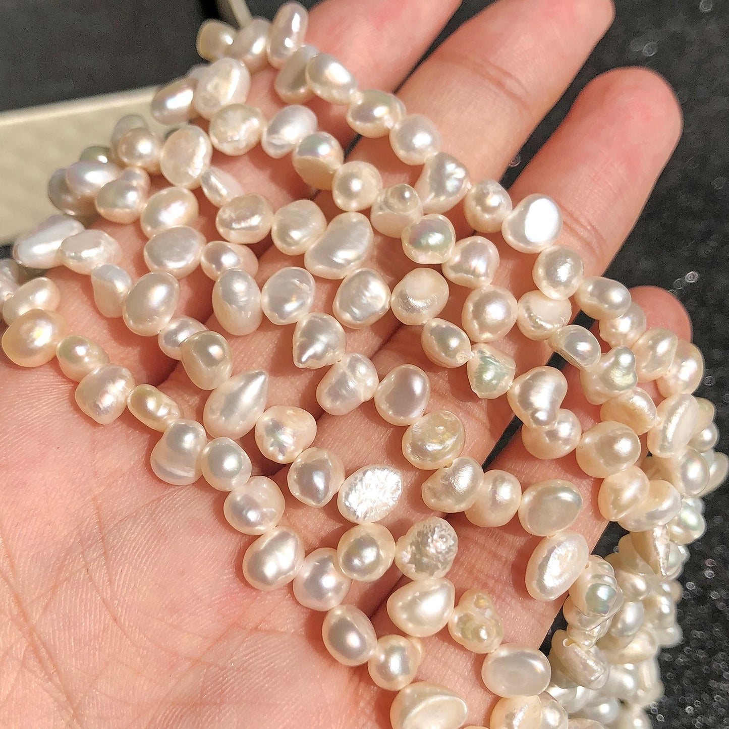 Real Natural Freshwater Pearl Irregular Cultured Small Pearls Punch Beads For Jewelry Making Diy Women's Necklace Bracelet - KiwisLove