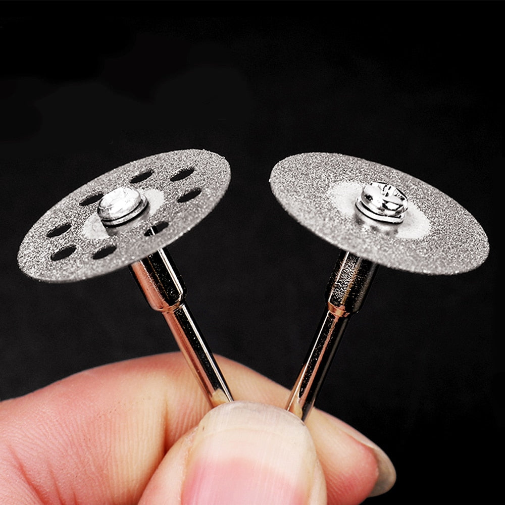 Azdent Dental Lab Polishing Shank Mandrel Burs Emery Disc Cutting Double Side - KiwisLove