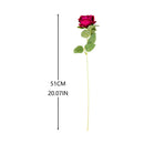 1pc/5pcs Romantic Artificial Flowers Silk Rose Long Branch Bouquet  Wedding Home Wreath Decor Fake Flowers Valentine&
