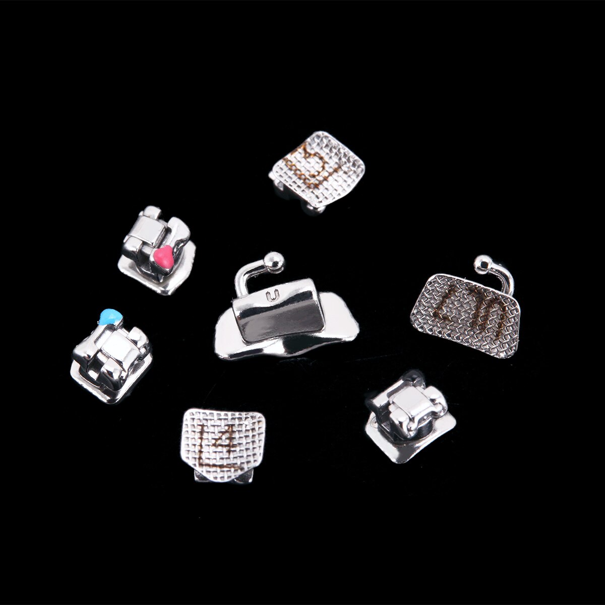 AZDENT Orthodontic Metal Self-Ligating Brackets Roth/MBT 0.022" Slot 3,4,5 with Movable Hook with Buccal Tube &Tool - KiwisLove