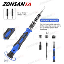 ZONSANTA 60 in 1 Magnetic Screwdriver Set Precision Screw Driver Multi-function Precision Mobile Phone Repair Device PC Camera - KiwisLove