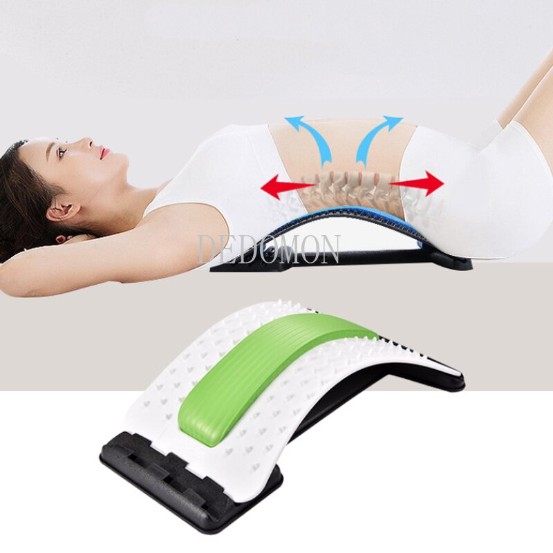 Back Massager Stretcher Equipment Massage Tools Massageador Magic Stretch Fitness Lumbar Support Relaxation Spine Pain Relief - KiwisLove
