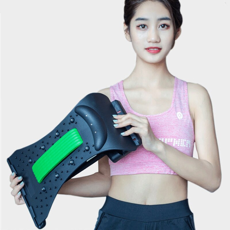 Magnetotherapy Neck Massage Stretcher Support Back Spine Pain Relief Chiropractic Lumbar Relief Back Stretcher Fitness Equipment - KiwisLove