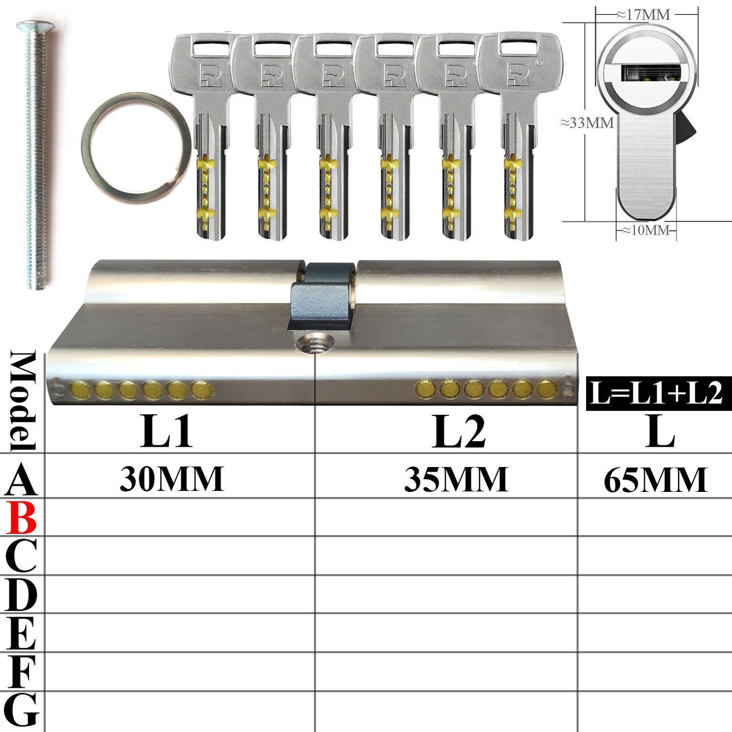 All locks use the same key, one key opens all locks Door lock Lock cylinder Door cylinder lock Entrance door lock Cylinder lock - KiwisLove
