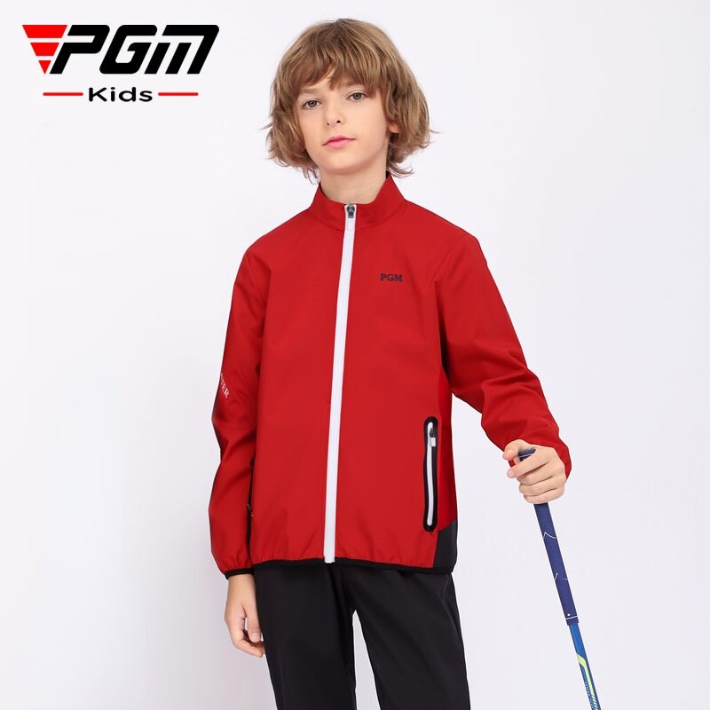 PGM Children's Golf Jacket Autumn and Winter Fashion Boys Wear Zipper Windbreaker Youth Windproof Warm Clothes - KiwisLove