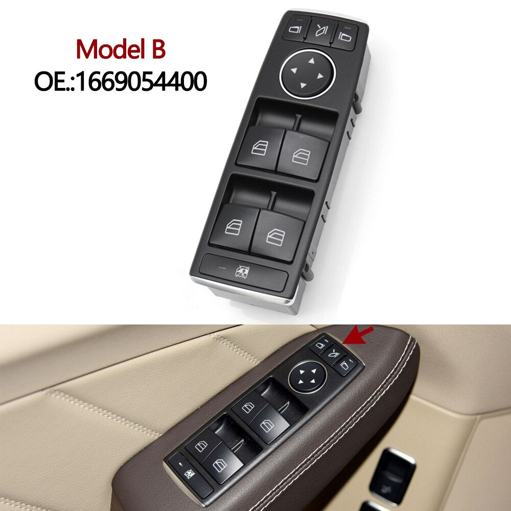 Electronic Power Master Window Control Switch Regulator For Mercedes Benz ML GL GLE GLS Class W166 W292 1669054300 1669054400 - KiwisLove