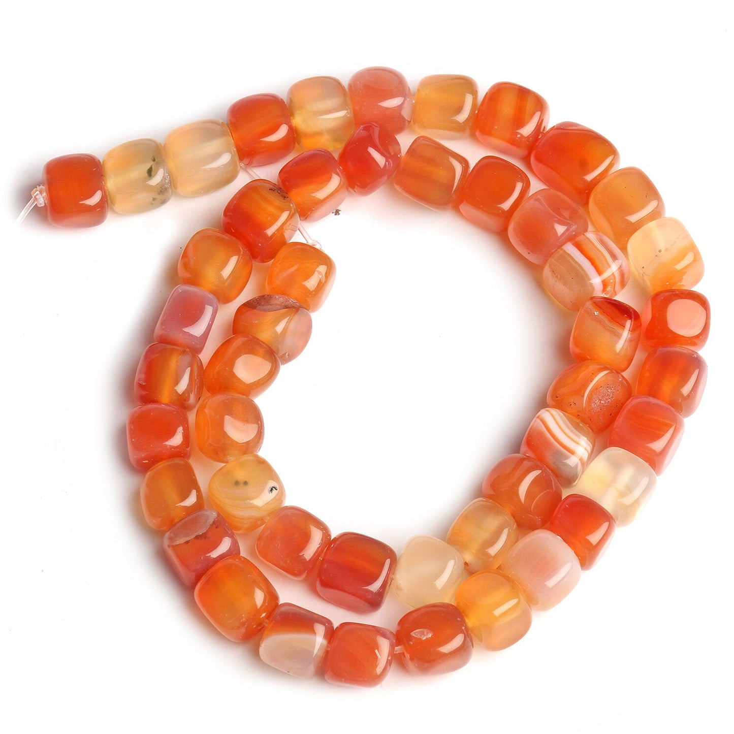 8mm Natural Stone Square Apatite Morganite Agates Tourmaline Aquamarines Loose Spacer Beads for Jewelry Making DIY Bracelet 15'' - KiwisLove