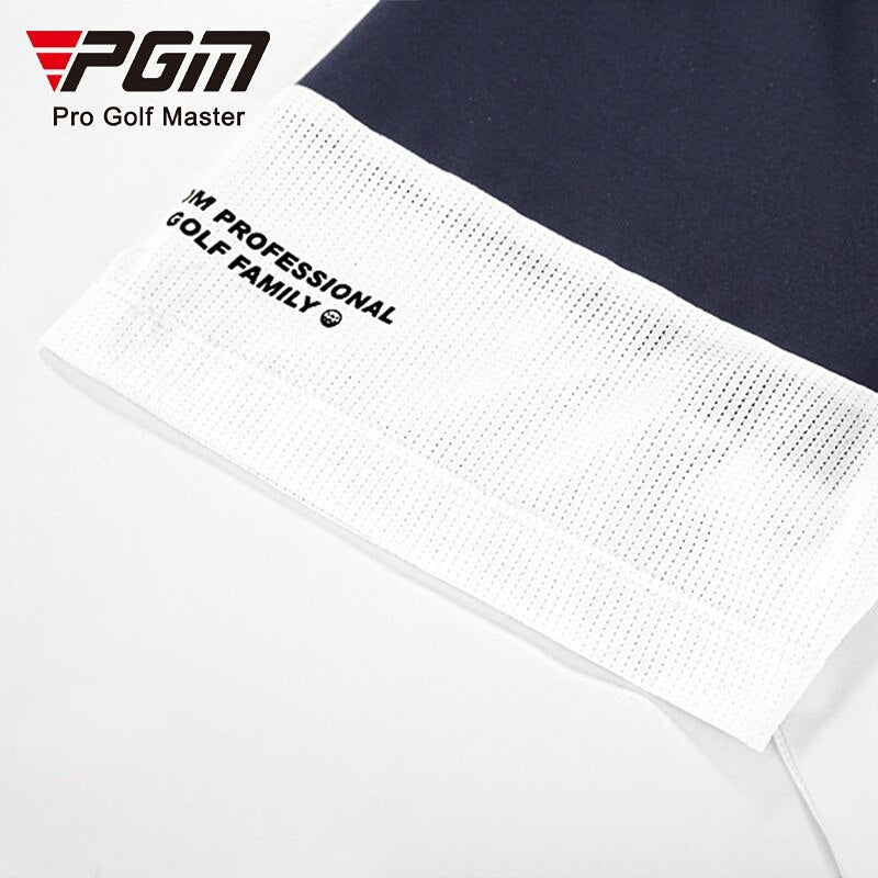 PGM Men Summer Golf T-shirt Short Sleeve Elastic Breathable Quick Dry Fit Polo Shirts Golf Sport Wear Tennis Clothes YF461 - KiwisLove