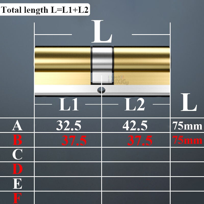 10 keys Door lock Brass cylinder 65-130 mm Lock cylinder Entrance door lock Cylinder lock Mortise lock 7 door 8 door 9 door - KiwisLove