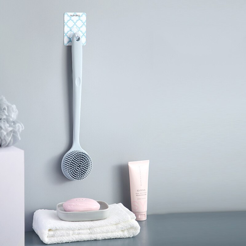 Multifunctional Silicone Brush Body Long Handle Double-Sided Bath Shower Brush Back Massage Exfoliation Wisp Body Scrub Brush - KiwisLove