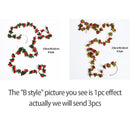 3pc Long Artificial Wedding Arch Flower Garland Silk Wall Hanging Rattan Plastic Vine Home Living Room Window Decor Autumn Plant - KiwisLove