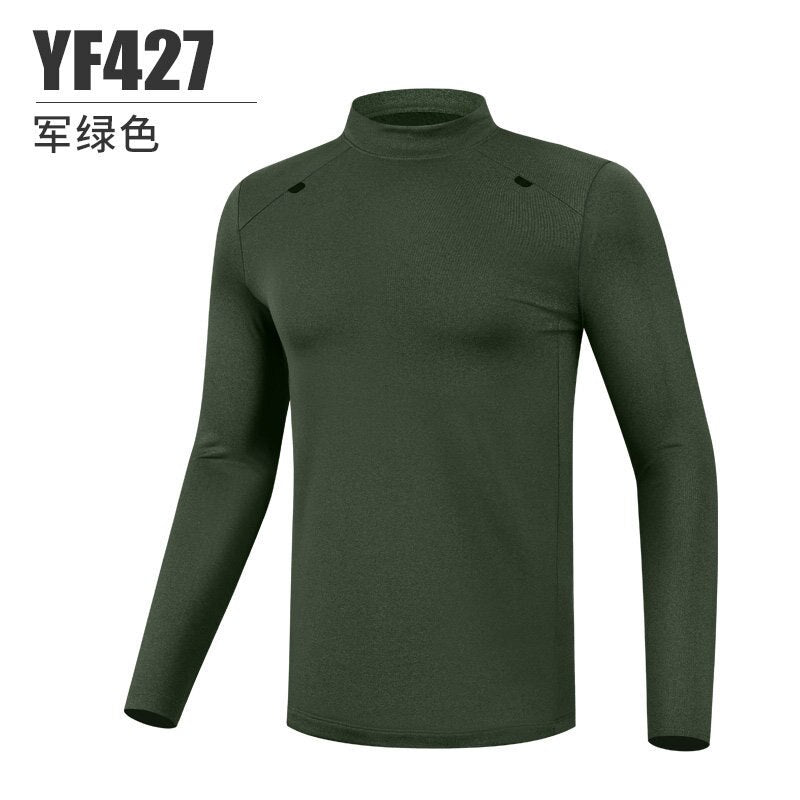 PGM Men Winter Cashmere Bottom Shirt Golf Tennis Volleyball Clothing Warm Long Sleeve Polo T Shirts YF427 - KiwisLove
