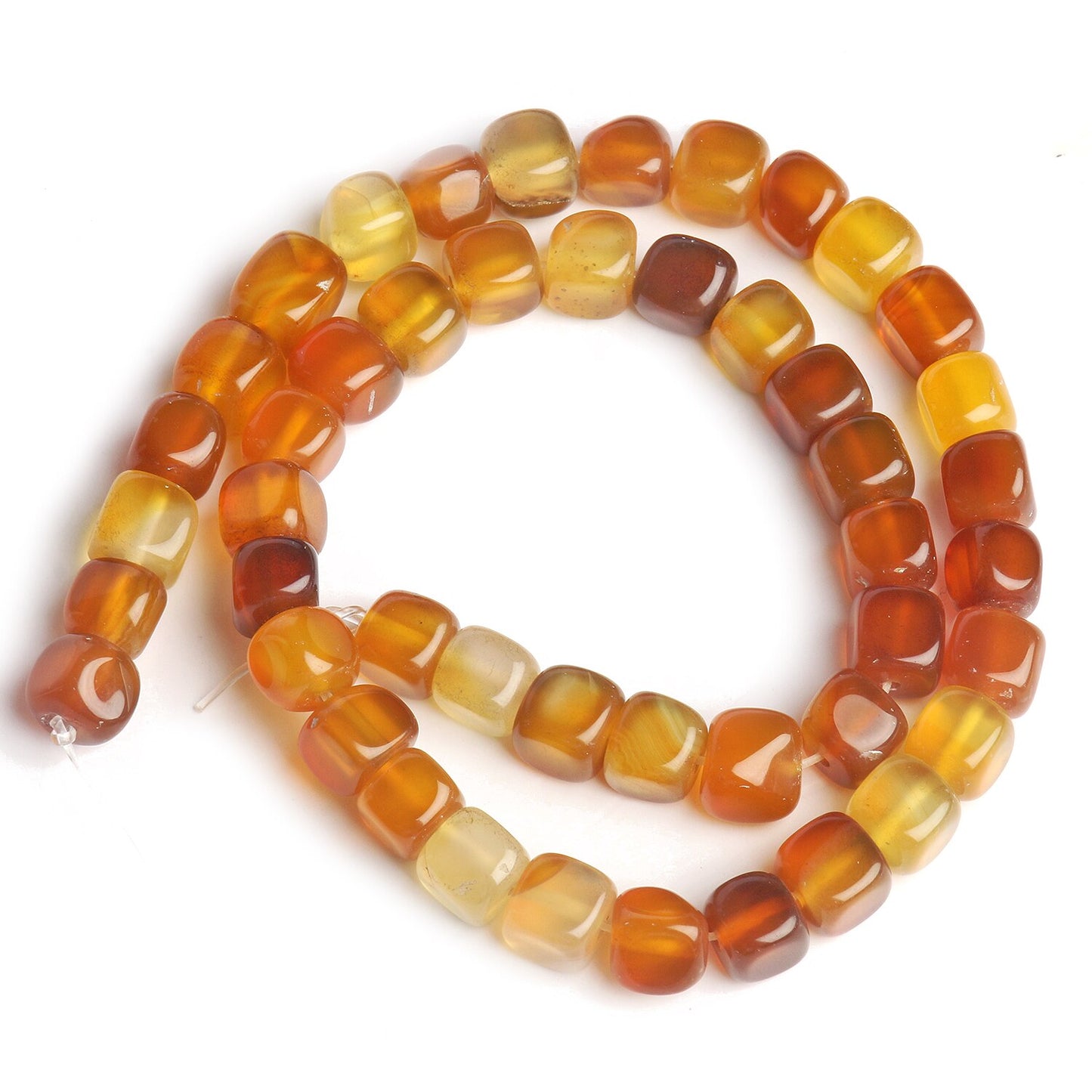 8mm Natural Stone Square Apatite Morganite Agates Tourmaline Aquamarines Loose Spacer Beads for Jewelry Making DIY Bracelet 15'' - KiwisLove