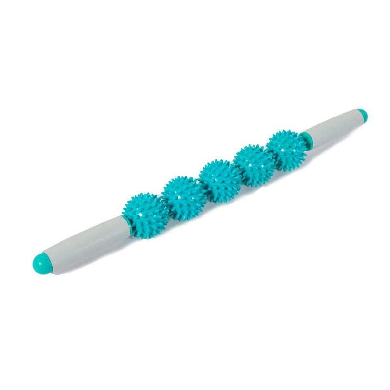 5 Balls Yoga Massage Roller Stick Trigger Point Anti Cellulite Body Massager Slimming Massage Muscle Relax Roller Relieve Stress - KiwisLove