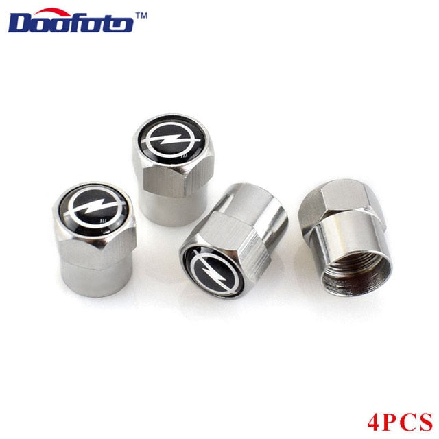 4x Car Valve Caps For Opel Astra j Insignia Astra g Corsa Zafira b Mokka Vivaro Meriva Accessories Tyre Tire Stem Cover - KiwisLove