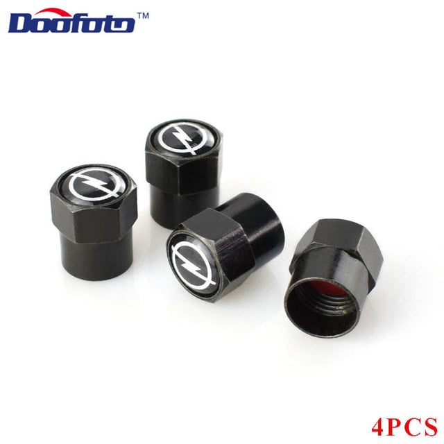 4x Car Valve Caps For Opel Astra j Insignia Astra g Corsa Zafira b Mokka Vivaro Meriva Accessories Tyre Tire Stem Cover - KiwisLove