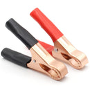 2Pcs 50A Red + Black 80mm Crocodile Car Caravan Van Battery Test - KiwisLove