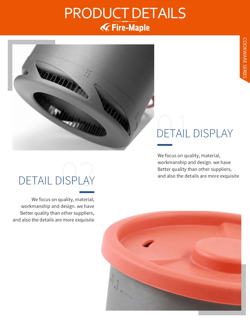 Fire Maple FMC-XK6 Heat Exchanger Pot 1L - KiwisLove