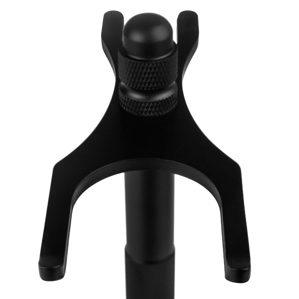 QSHAVE Men Razor Holder Black Stainless Steel Shaving Brush Stand - KiwisLove