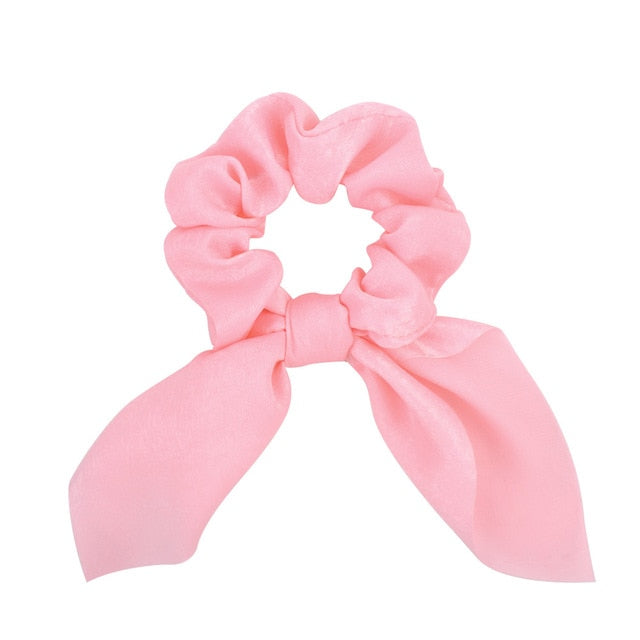 New Chiffon Bowknot Elastic Hair Bands - KiwisLove
