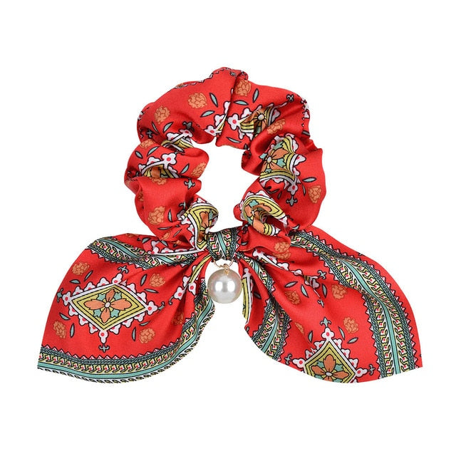 New Chiffon Bowknot Elastic Hair Bands - KiwisLove