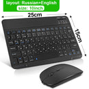 Mini Wireless Keyboard Bluetooth Keyboard  Mouse Keycaps  ipad Phone Tablet Laptop - KiwisLove