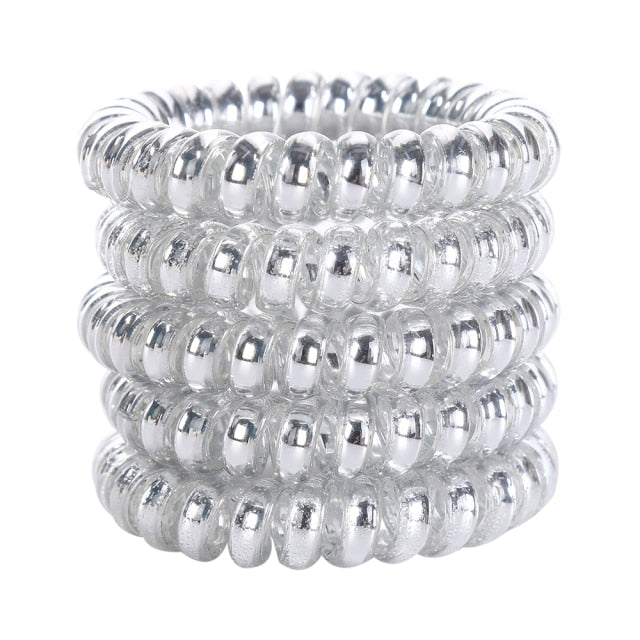 5/10PCS Telephone Wire Elastic Hair Bands - KiwisLove