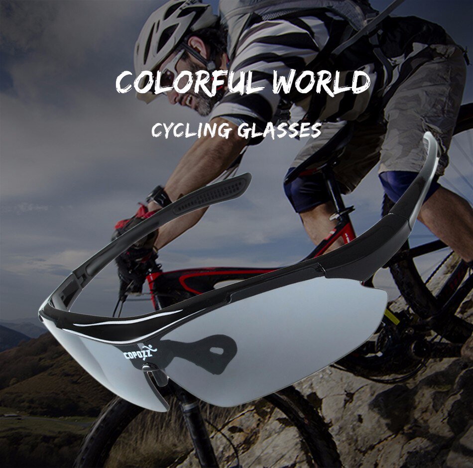 COPOZZ Cycling Glasses Mountain Bike Bicycle Cycling Sunglasses MTB - KiwisLove