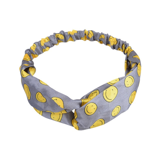 Headband Cross Top Knot Elastic Hair Bands - KiwisLove