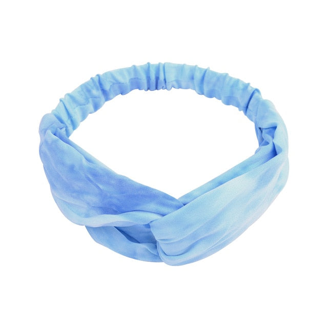 Headband Cross Top Knot Elastic Hair Bands - KiwisLove