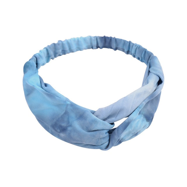 Headband Cross Top Knot Elastic Hair Bands - KiwisLove