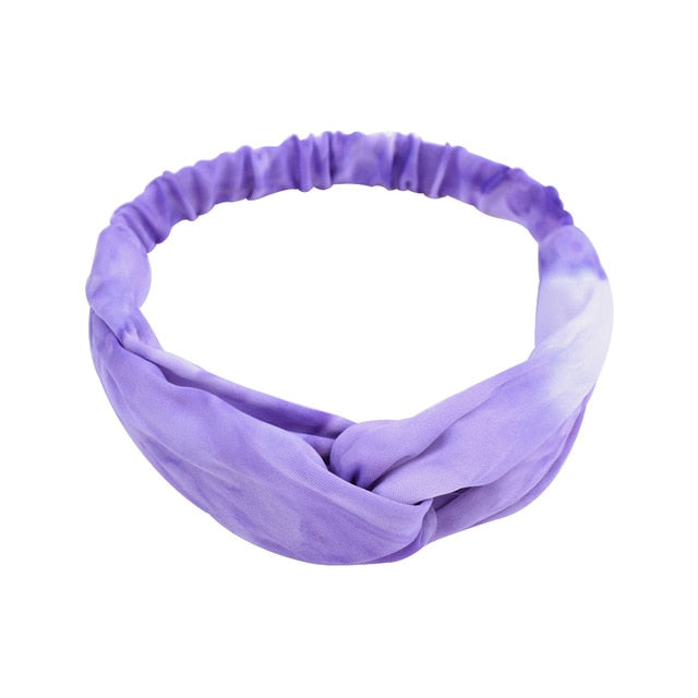 Headband Cross Top Knot Elastic Hair Bands - KiwisLove