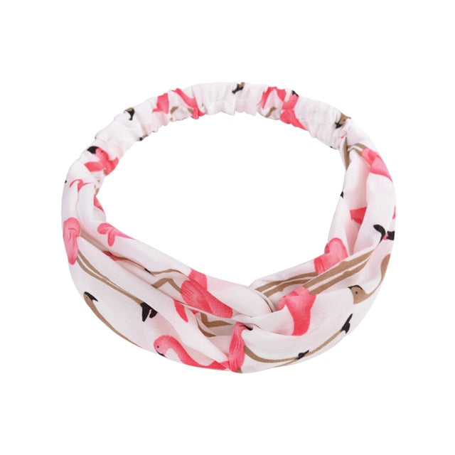 Headband Cross Top Knot Elastic Hair Bands - KiwisLove