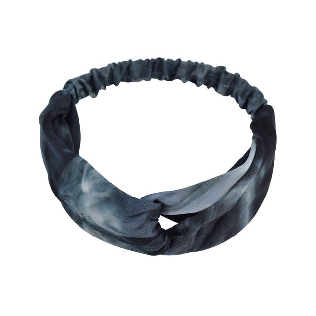 Headband Cross Top Knot Elastic Hair Bands - KiwisLove