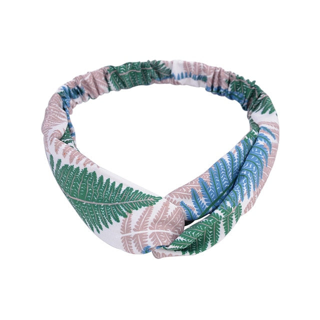 Headband Cross Top Knot Elastic Hair Bands - KiwisLove