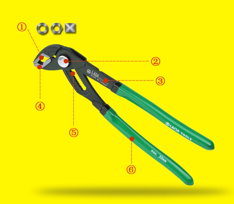 LAOA 10 inch Water Pump Pliers Pipe Wrench Plumbing Pliers Speed Grip - KiwisLove